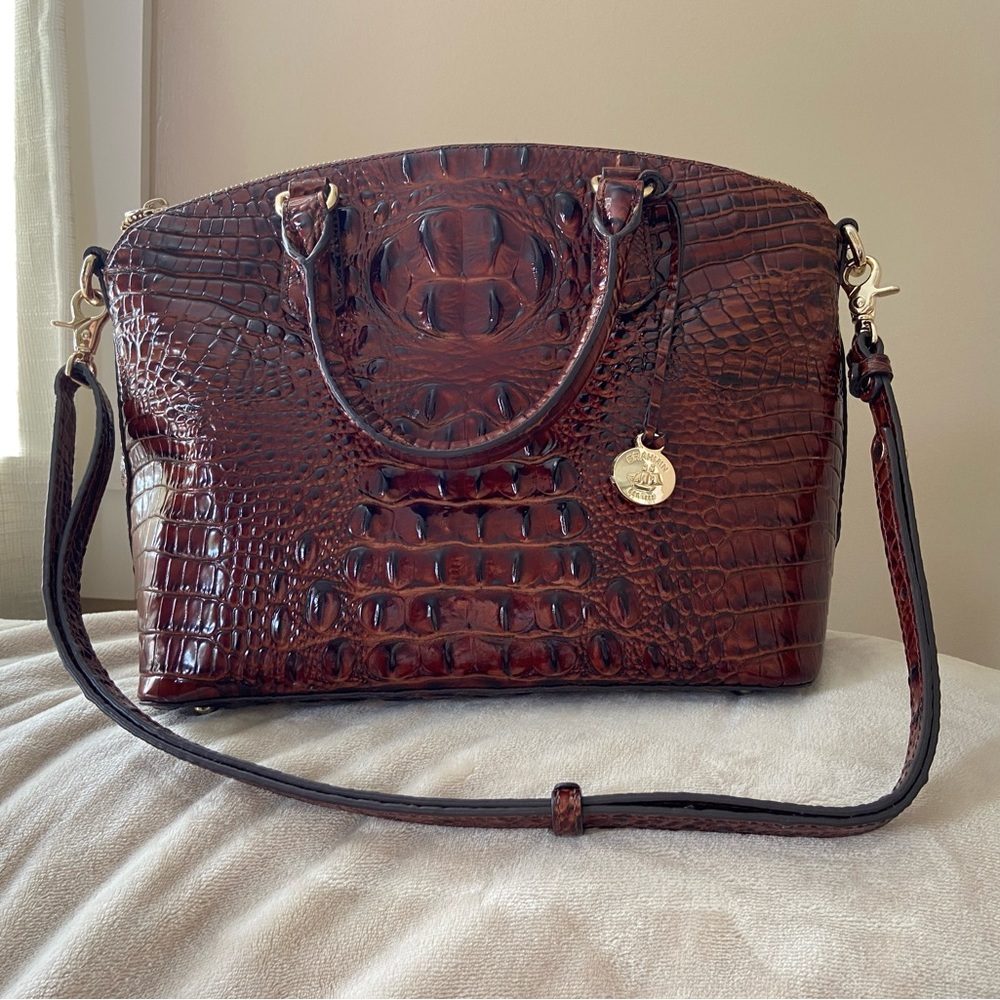 Brahmin Duxbury Satchel in Pecan